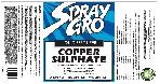 Copper Sulphate Label